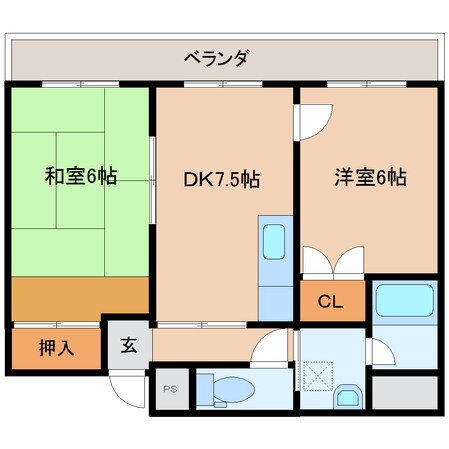 王寺駅 徒歩3分 7階の物件間取画像